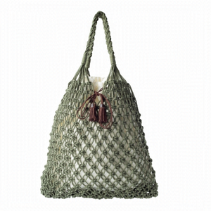 🌟HOST Pick🌟 LEATHER Crochet Store Macrame Tote